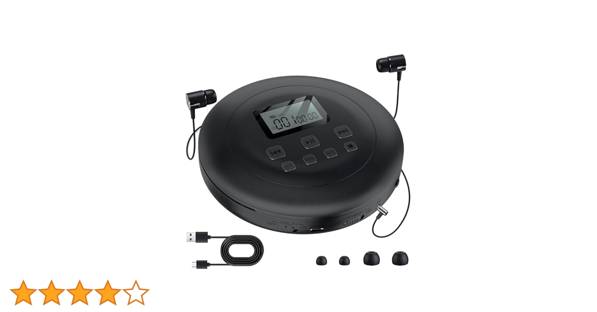 Amazon.co.jp: Gueray ポータブル CDプレーヤー ステレオ